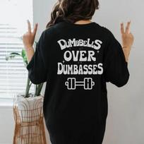 Dumbbells over dumbasses shirt, Muscle mommy, Weight Lifting Gift, Gym tshirt, XXXL
