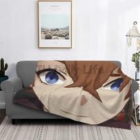 Childe Genshin Impact Fleece Blanket Flannel Ajax Autumn Anime Breathable Super Warm Throw Blankets for Bed Sofa Travel Picnic Size: 75*100cm, Weight: 230 GSM