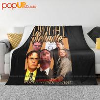 Dwight Schrute, The Office, Funny Vintage Homage Ultra-Soft Blanket Quilt Winter Sofa Cover Bed Covers Size: 75*100cm, Weight: 230 GSM
