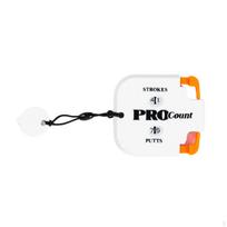 Golf Score Counter Keychain Two Dial Key Chain Sports Accessory White Orange White Orange