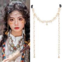 Vintage Olive Leaf Head Chain Zinc Zinc Alloy Hellenism Jewelry Fashion Crystal Forehead Headband  Girls