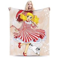 Candy Candy pledai Šiltas minkštas purus pliušinis metamas pledas mergaitėms berniukams Namų dekoras Flanelinis lovatiesė Lovos užvalkalas 130cmx150cm