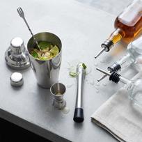 6 piece 750ml Cocktail Shaker Set Stainless Steel Drink Mixing Kit Practical Bartender Kit  Bar