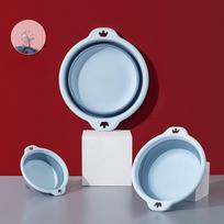 1 vnt. Nešiojamas sulankstomas praustuvas, lengvas baseinas stovyklavimui, kelionėms ir lauko veiklai (Light blue,L) šviesiai mėlyna spalva
