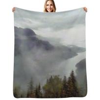 Bruinen River Throw Blanket Luxurious Soft Blanket Holiday Gift for Family Size: 75*100cm, Weight: 230 GSM
