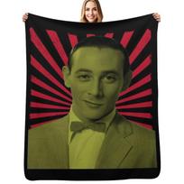 Pee Wee Herman Throw Blanket Luxurious Soft Blanket Holiday Gift for Family Size: 75*100cm, Weight: 230 GSM