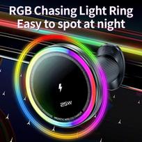 Qi2.2 25W Car Wireless Charger Mount Magnetic Metal Cooling Fan for iPhone 17 16 15 Samsung S26 S25 Android juoda