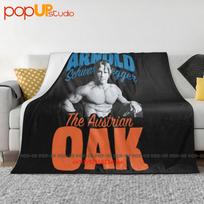 Arnold The Austrian Oak Schwarzenegger Bodybuilding Gym Ultra-Soft Blanket Quilt Winter Sofa Cover Bed Covers Size: 75*100cm, Weight: 230 GSM