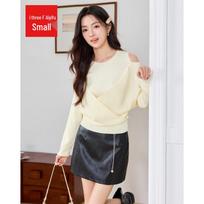 IEF Petite 2026 Autumn Knitted Top L abrikosas