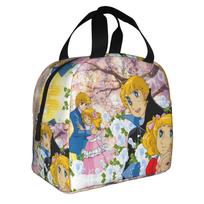 Anime Manga Candy Candy Insulated Lunch Bags for Women  Resuable Cooler Thermal Food Lunch Box Work School Travel One Size