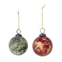 Bombki choinkowe marble s, 2 szt.