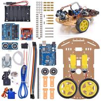 For Arduino-Compatible Smart Robot Chassis with Obstacle Avoidance Line Tracking and Encoder-Based Speed Sensing China Mainland