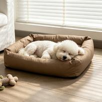 Removable Dog Sleeping Mat Waterproof Pet Kennel Comfortable Cat Sofa Bed  Indoor Use kava