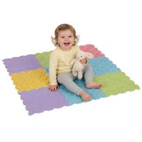KiddyMoon SM-002 Sensoryczna mata puzzle multicolor 9 elementów, 100% TPE
