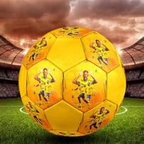 1PC Neymar Trophy Winner size 5 soccer ball PrahaIndoor Soccer Ball Colorful All Ages Machine Stitched PVC Competition Ready Durable High-Bounce