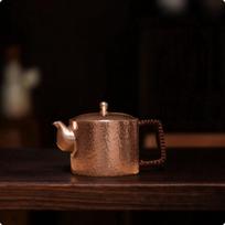 Copper Kettle with Side Handle HandMade AntiqueStyle Teapot for Collectors, Copper Handle