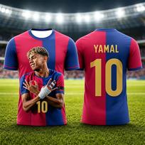 Lamine Yamal gerbėjo futbolo marškinėliai Ispanijai Futbolas Greitai džiūstantys prakaitą sugeriantys marškinėliai Vasaros sportas Lauko drabužiai Viršutiniai drabužiai S
