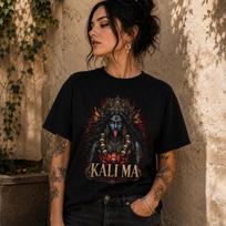 Kali Ma Shirt: Kali Goddess T-Shirt | Hindu Goddess Tee | Dark Divine Feminine Shirt | Sacred Kali Art | Spiritual Gift Unisex Tee 3XL