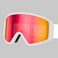 Dual-Layer Anti-Fog Ski Goggles Adults Windproof Snowboarding Eyewear With Compatibility TPU Frame Multiple Lens Options White Frame Red Lens
