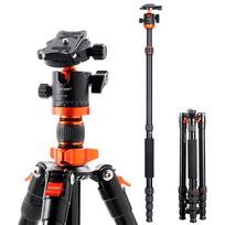 K&F CONCEPT  67.7in Foldable Tripod Camera Stand with Ball Head 10kg/22lbs Load Capacity Aluminum