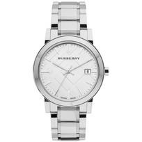Burberry BU9000 Sidabrinis ciferblatas Nerūdijančio plieno Unisex laikrodis sidabras