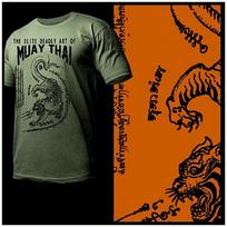 Muay Thai  Thai boxing Thailand martial arts combat yantra tiger roar tee Unisex T-Shirt XXXXL