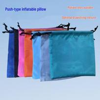 Quick Inflate U-Shaped Travel Neck Pillow 46x27.5 cm blue