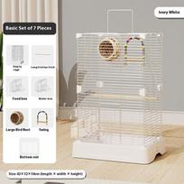 Large Parrot Cage Spacious Eco-Friendly Design Anti-Splash Bird House for Macaws Cockatiels Lovebirds New Upgrade