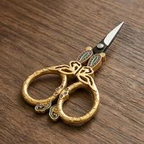 1PC Vintage Butterfly Embroidery Scissors, Stainless Steel Sharp Pointed Sewing Scissors, DIY Tools for Hand Needlework Cross Stitch Threads žalia