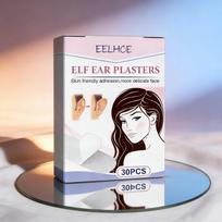 Eelhoe Elf Ear Tape Butterfly-Shape Cosmetics Self Adhesive Easy Use V-Face Invisible Silicone Ear correctors Makeup Patch 30pcs