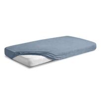 Prześcieradło frotte z gumką 130/140x190/200 premium popielate