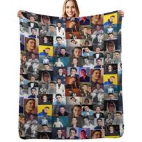 Noah Schnapp Throw Blanket Soft Comfort Blanket for Reading Watching TV Size: 75*100cm, Weight: 230 GSM
