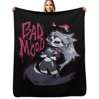 Helluva Boss Loona Throw Blanket Modern Design Soft Blanket for Home Decor Size: 75*100cm, Weight: 230 GSM