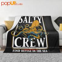 Salty Crew Ink Slinger Ultra-Soft Blanket Quilt Winter Sofa Cover Bed Covers Size: 75*100cm, Weight: 230 GSM