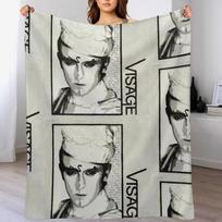 Visage (Steve Strange) - Fade to Grey Throw Blanket Soft Solid Color Blanket for Couch Bed Size: 75*100cm, Weight: 230 GSM