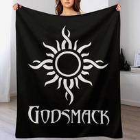 Best Again G-O-D-S-M-A-C-K Hype Merch Throw Blanket Fade Resistant Durable Throw Blanket Size: 75*100cm, Weight: 230 GSM