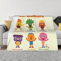 Noodle & Pals Micro itin paprasti pledai Flanelė Pavasaris/Ruduo Kasdieniai priminimai Daugiafunkciniai lengvi apklotai Sofa 75cmx90cm