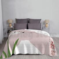 Blanket Mount Fuji View 11 By Tony Fernandes 1143 Spring Time Mount Fuji Green Shrubs Mount Size: 75*100cm, Weight: 230 GSM