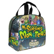 My Singing Monsters Resuable Lunch Box for Women Multifunction  Thermal Cooler Food Insulated Lunch Bag Office Work One Size