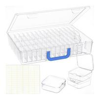 On-the-go Crafting 33x24x6cm Bead Organizer Clear Organizer Convenient Stacking Feature Extra-large Outer Case skaidri