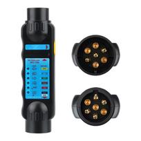 12V Car Resistor Trailer Plug Socket Tester Connector Recorder for Electric Device Trailer Wiring Harness