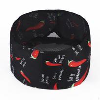 Mesh Top Chef Cap Lightweight Flat Culinary Hat GenderNeutral Style Breathable Cook Beanie for Chili black