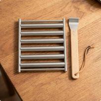 Grill Rack Detachable Roasting Rolling Design Holder for Camping Small Small