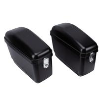 Motorcycle Hard Saddle Bags 45L Hard Box Luggage Bag with Lock Motorcycle Trunk Side Storage Carrier