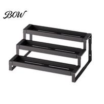 Adjustable Kitchen Rack Retractable 3-Tie Spice Rack, Heavy Duty Carbon Steel Condiment Organizer, Three Layer Organizer Space Saving Seasoning Bottle juoda