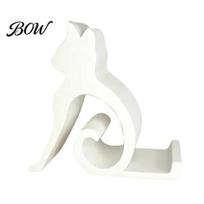Hands-free Phone Holder Cute Cat Stand, Curled Tail Kitty Desk for Cell Desktop Stand Tablet, 3D Printed Universal Office Bedroom, Gift Lovers Tablet