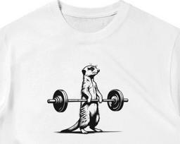 Meerkat Gym Enthusiast Tee ,Unisex, Animal Lover Shirt, Funny Animal T-shirt, Gifts For Him, Gifts for Her 3XL