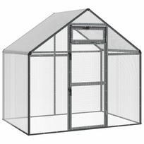 vidaXL Cage pour oiseaux Anthracite 181,5 x 112 x 173,5 cm