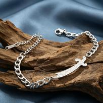 Dawapara Imam Ali Zulfiqar Sword Bracelet for Men Womnen Islamic Calligraphy Religious Amulet Stainless Steel Muslim Jewelry