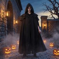 Gothic Cape Cloak for Halloween Costume S